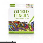 Crayola Colored Pencils Pre-sharpened Adult Coloring 50 Count Stocking Stuffer Gift  B018HB2QFU